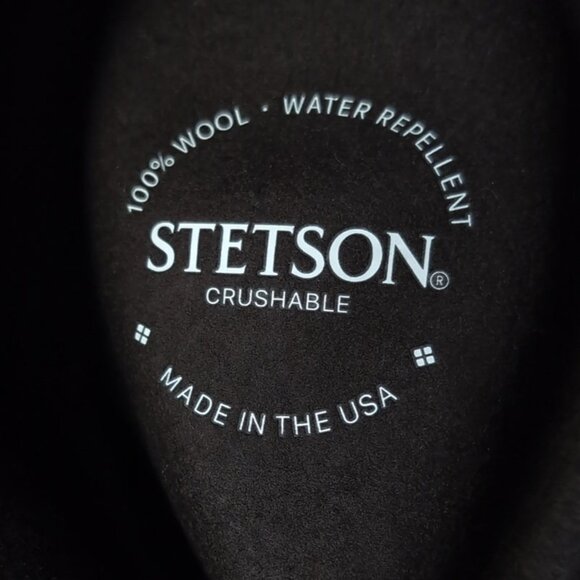 Stetson Hat Brown Wool Western Cowboy Hat Crushable Handmade is  USA - Picture 12 of 14